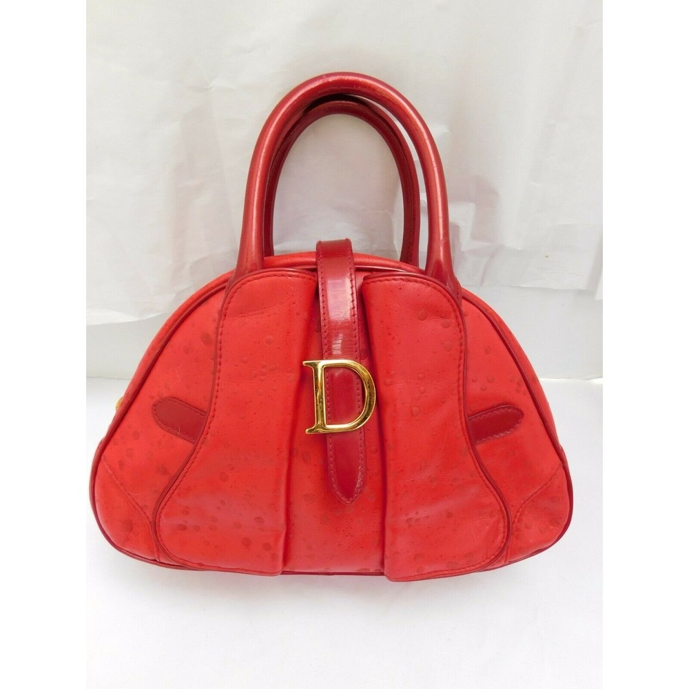 AUTHENTIC VINTAGE DIOR SPLASH DOUBLE SADDLE PATENT LEATHER MINI SATCHEL BAG